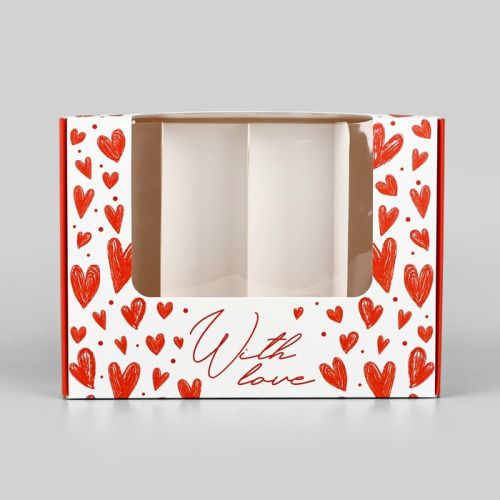 Коробка для 4 эклеров «С любовью», 20 х 15 х 5 см фото 2