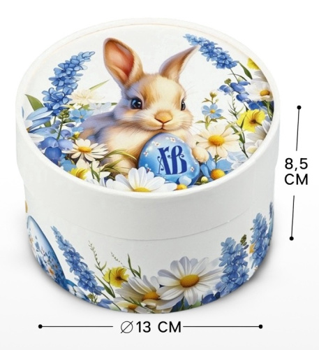 Коробка тубус подарочная Светлая Пасха, 13×8.5 см