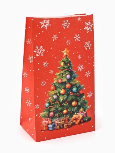Пакет без ручек Елочка, 10*19,5*7см