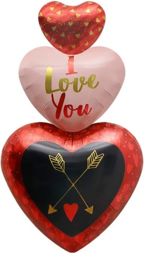 Воздушный шар фольгированный Сердце, Признание в любви