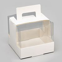 Упаковка под бенто торт, 11×11×10 см