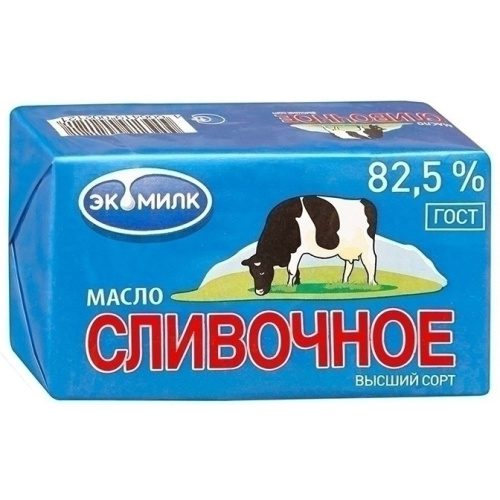 Масло сладко-сливочное несоленое ЭКО Милк 82,5%, 180гр