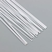 Кондитерская проволока в бумажной оплетке 30см 0,55мм белая, 30шт