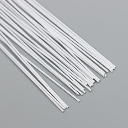 Кондитерская проволока в бумажной оплетке 30см 0,55мм белая, 30шт