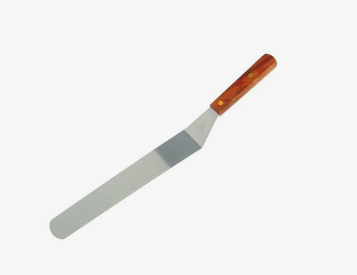 Палетка изогнутая 30×3 см, деревянная ручка