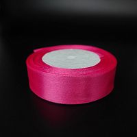 Лента атласная Фуксия h-2,5см, 25м
