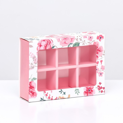 Коробка для 6 конфет Тебе с любовью 13.7×9.8×3.11см