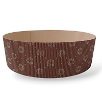 Форма бумажная Пирог 185*60мм, жиростойкая