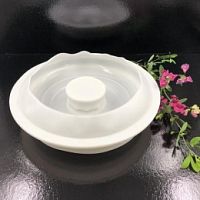 Форма Siliko Круг 2 слоя 220х65мм, белый силикон