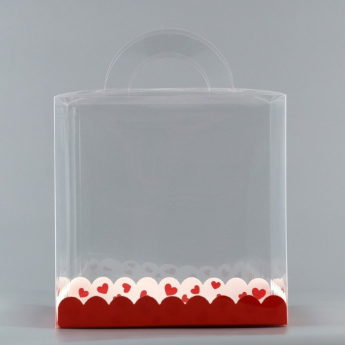 Коробка кондитерская сундук, With love, 20x20x20 см фото 2