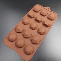 Форма для шоколада Драг. Камни 15в1, силикон 20,5*10,5см