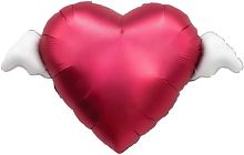 Воздушный шар фольгированный Мини-сердце, Твоя любовь окрыляет