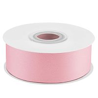 Лента атласная Светло-Розовая 2,5см, 22,5 метра