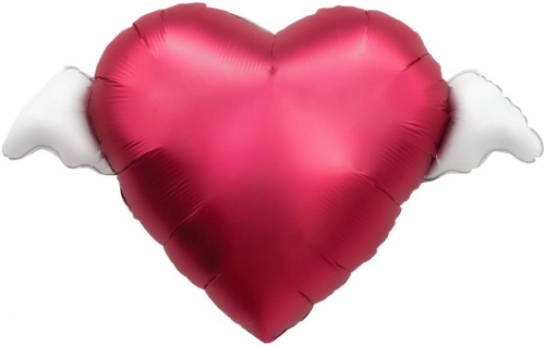 Воздушный шар фольгированный Мини-сердце, Твоя любовь окрыляет Воздушный шар фольгированный Мини-сердце, Твоя любовь окрыляет