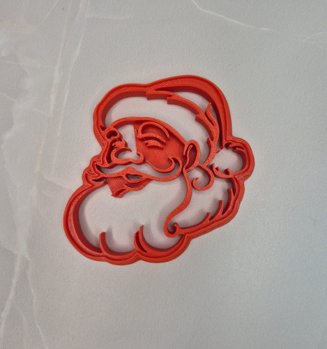 Вырубка с оттиском новогодняя Дед Мороз, 9 см