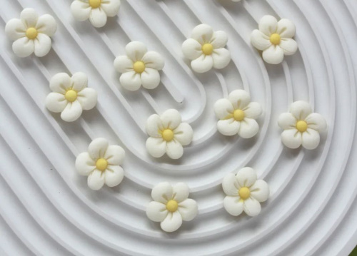 Набор из глазури Цветочки d2 см, 12 шт