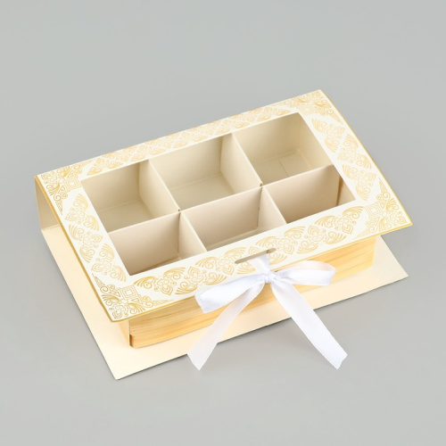 Коробка для 6 конфет на Рамадан,Eid Mubarak, 14,8 х 9,5 х 3,5 см фото 2 Коробка для 6 конфет на Рамадан,Eid Mubarak, 14,8 х 9,5 х 3,5 см фото 2
