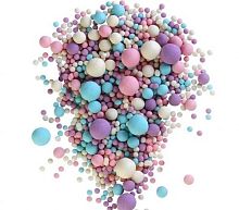 Посыпка драже зерновое Матовый Микс (розовое, сиреневое, голубое, белоснежное), 50гр