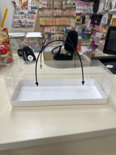 Коробка для рулета 27,5 х 11 х 10 см белая фото 2 Коробка для рулета 27,5 х 11 х 10 см белая фото 2