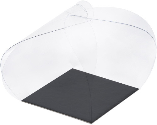 Коробка для моти Хао Бао с черной подложкой, 10*10*10см Коробка для моти Хао Бао с черной подложкой, 10*10*10см