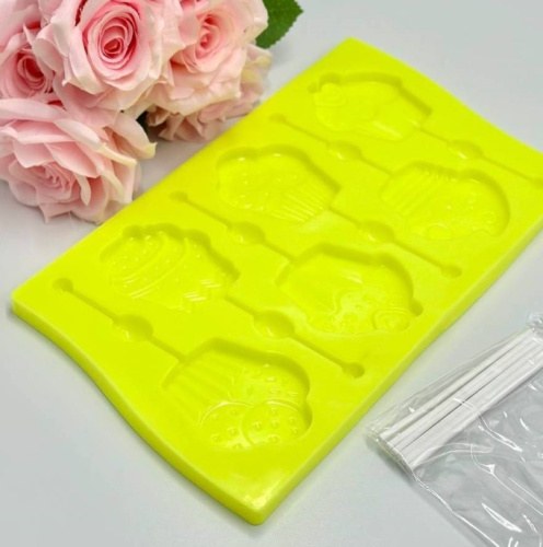 Форма для леденцов Десерт 6шт, 27*16,5см