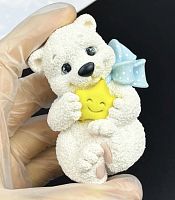 Фигурка из шоколадной глазури "Полярный мишка со звездой"