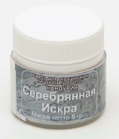 Блеск пищевой Фанси Серебряная искра, 5г