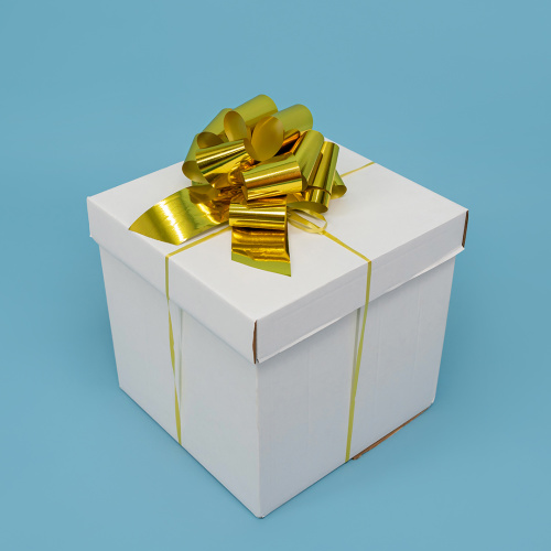 Бант Шар, Золото, Металлик, 21см фото 2