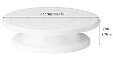 Стол поворотный для торта 28 см, высота 6,5 см, пластиковый