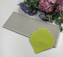 Мат текстурный Плетёнка, цветной силикон 24*9,8*0,8см