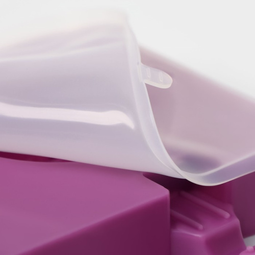 Форма для мороженого «Любовь», силикон, 19,5×11×2,5 см, 2 ячейки, сиреневая фото 2 Форма для мороженого «Любовь», силикон, 19,5×11×2,5 см, 2 ячейки, сиреневая фото 2