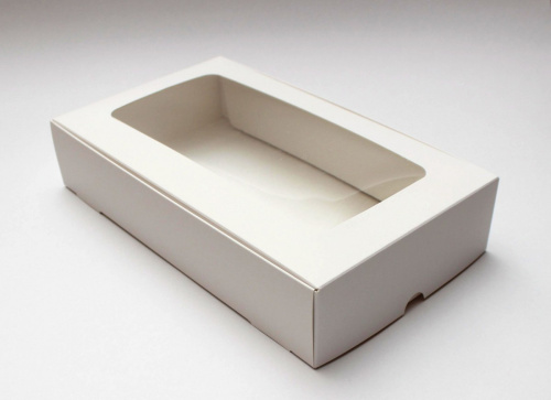 Коробка для зефира 28x16,5x5,5 см, белая Коробка для зефира 28x16,5x5,5 см, белая