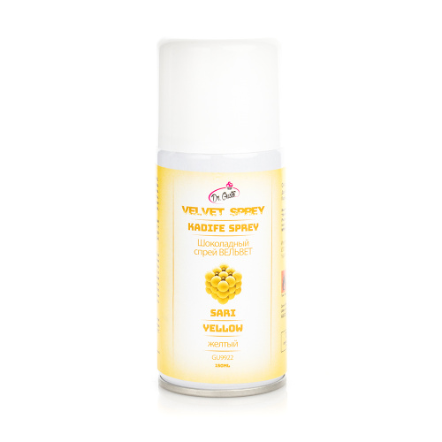 Велюр шоколадный спрей ВЕЛЬВЕТ желтый (150 мл) Турция