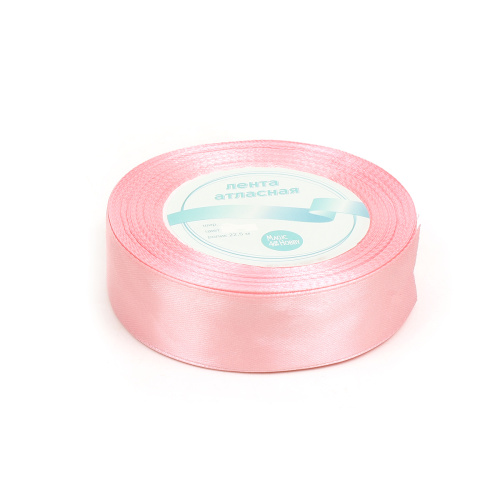 Лента атласная Розовый 20мм, 22 метра фото 2 Лента атласная Розовый 20мм, 22 метра фото 2