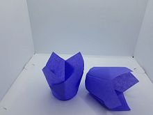 Капсулы тюльпан 50*80мм Фиолетовый, пергамент, 1шт