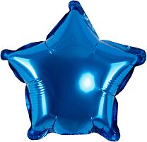 Шар микро звезда, синий, металлик