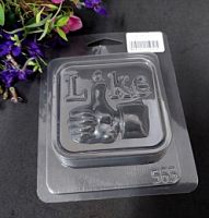 Форма для шоколада Лайк 7,5*7,5см, пластик
