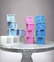 Фигурка из шоколадной глазури "Кубики детские Boy/Girl" 4шт