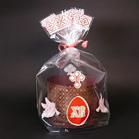 Пакет прозрачный для кулича Пасха, 24*34см