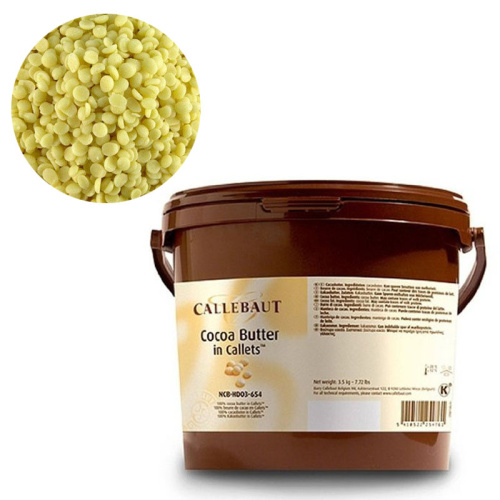 Какао масло в каллетах Callebaut, 3кг — купить в нашем магазине для кондитеров в Москве