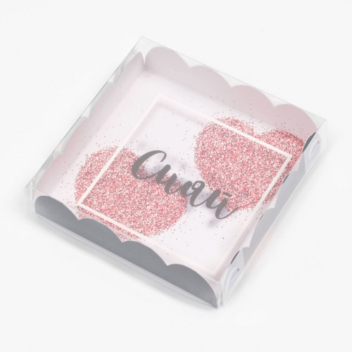 Коробка для печенья, Сияй от счастья, 12×12×3 см