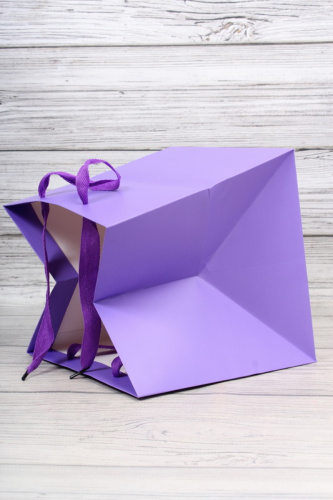 Пакет подарочный КУБ 22*22*22см, пастельные оттенки, без окна фото 2