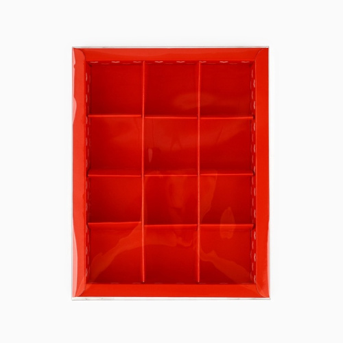 Коробка под 12 конфет с ячейками «С любовью», 14.5 х 18.5 х 3 см фото 2