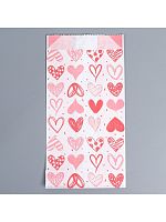 Пакет бумажный фасовочный, With Love, 17×10×6.5 см