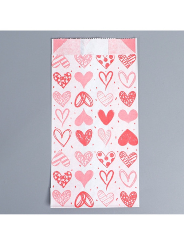 Пакет бумажный фасовочный, With Love, 17×10×6.5 см