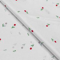 Бумага тишью, Цветы, белый, 50×70см