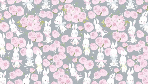 Конверт для денег Зайчата и цветочки