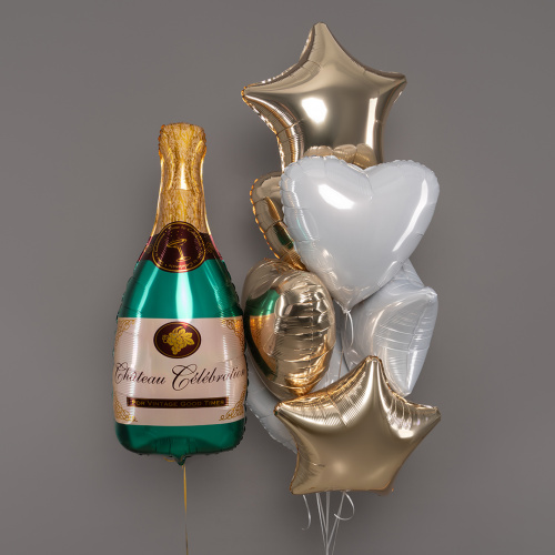 Воздушный шар фольгированный Фигура Бутылка Шампанского фото 2 Воздушный шар фольгированный Фигура Бутылка Шампанского фото 2