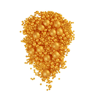 Посыпка драже зерновое в глазури Жемчуг Золото, 600гр