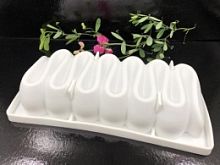 Форма Siliko Змейка 230х110х45мм, белый силикон